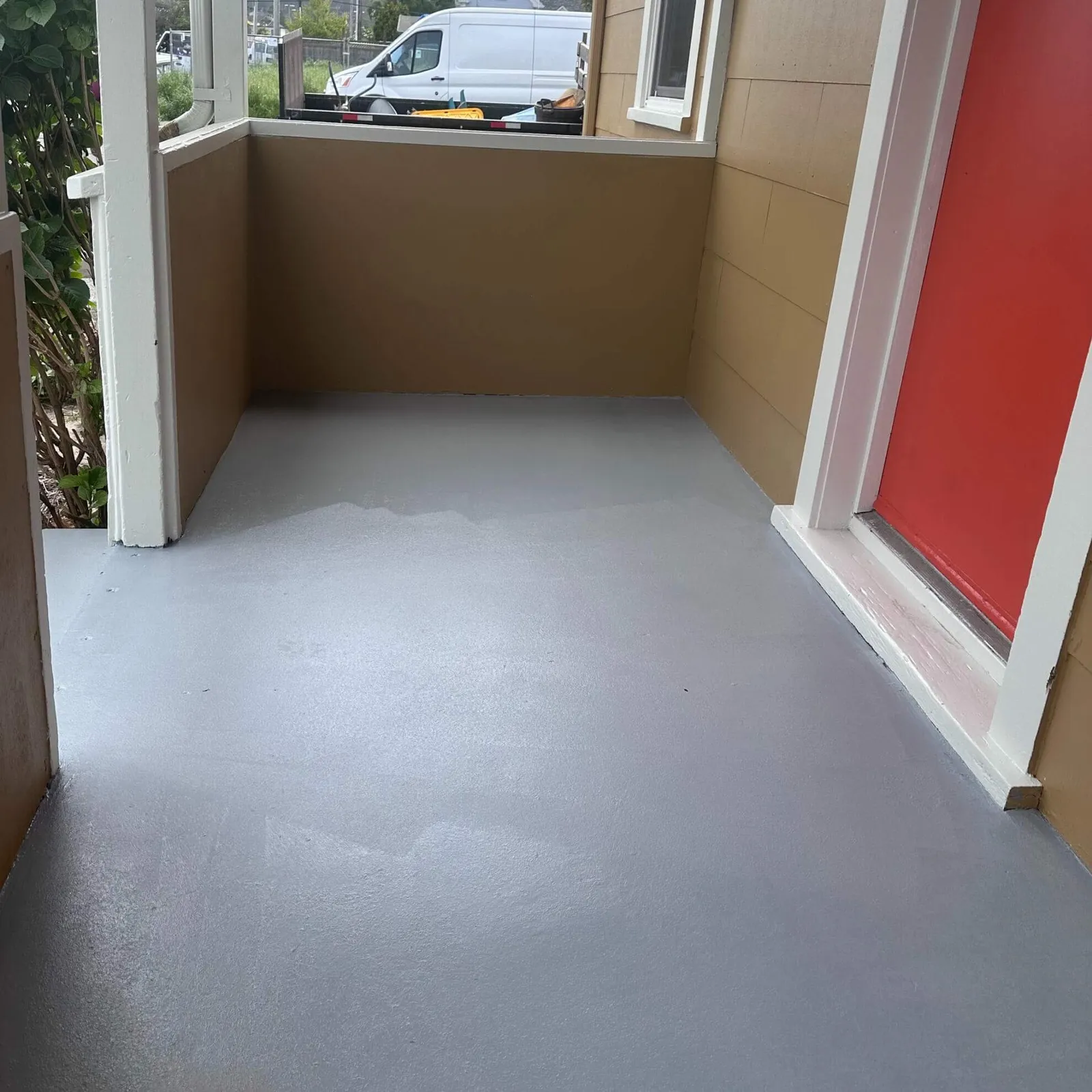 house with furnished flooring