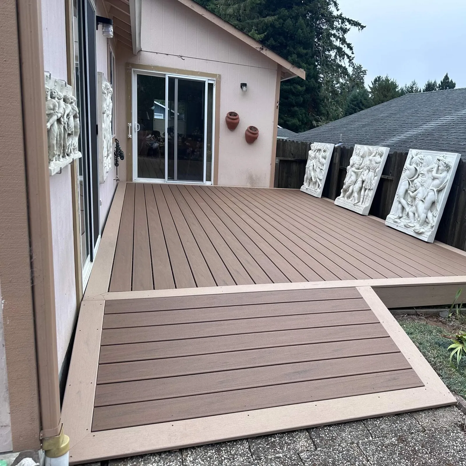 house with wheelchair accessible deck